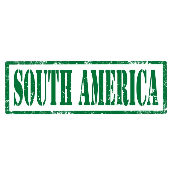 South America-stamp — Stock vektor