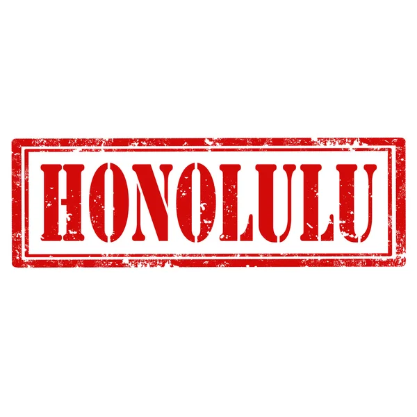 Honolulu-stamp — Stockvector