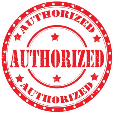 Authorized-stamp clipart