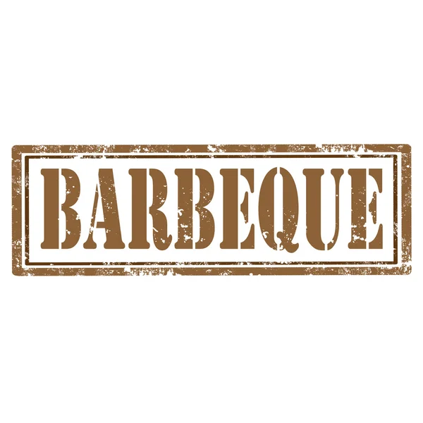 Barbeque-stamp — Stock Vector