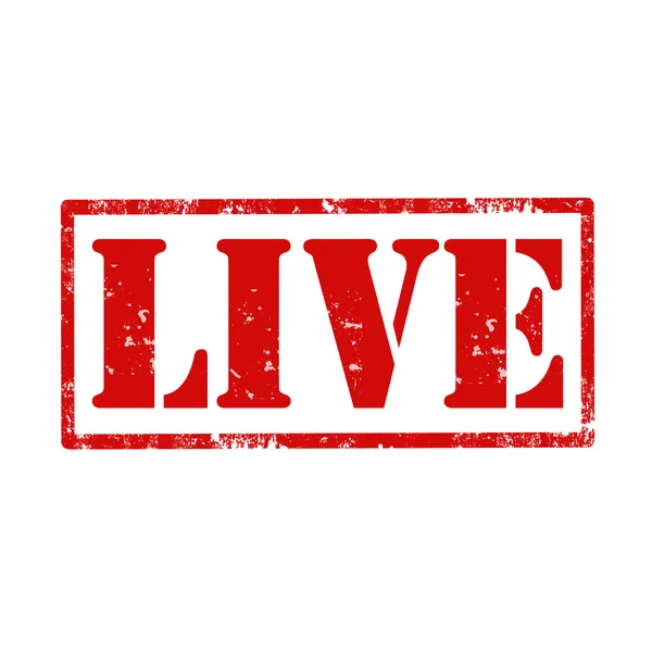 Live-stamp — Stock Vector
