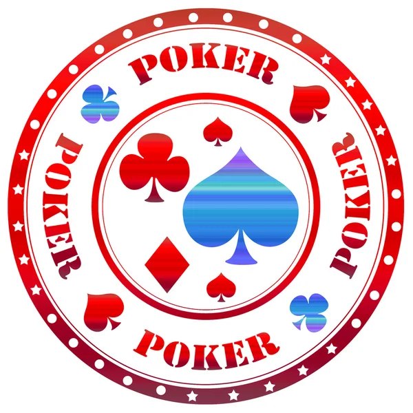 Pokermarke — Stockvektor