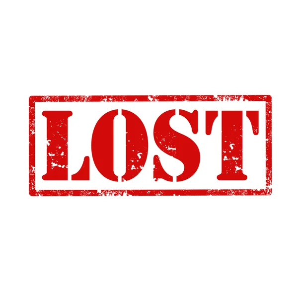 Lost-stamp — Stock Vector