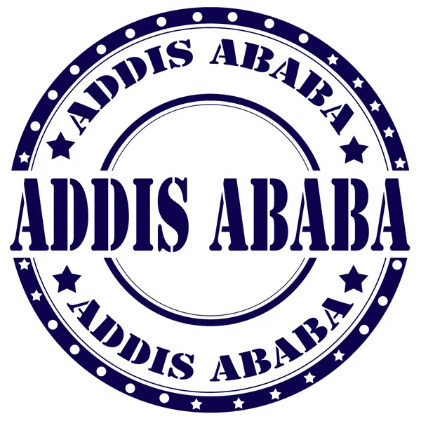 Timbre d'Addis-Abeba — Image vectorielle