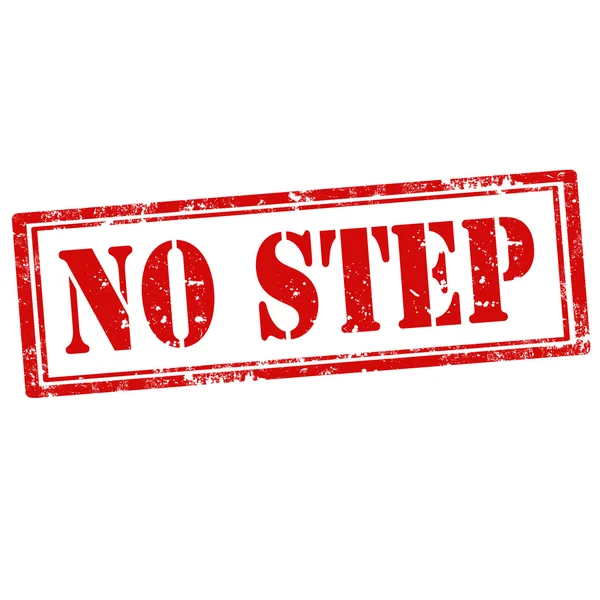 Ingen steg-stämpel — Stock vektor