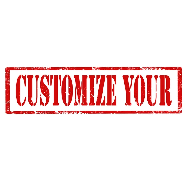 Customize Your-stamp — Stock Vector