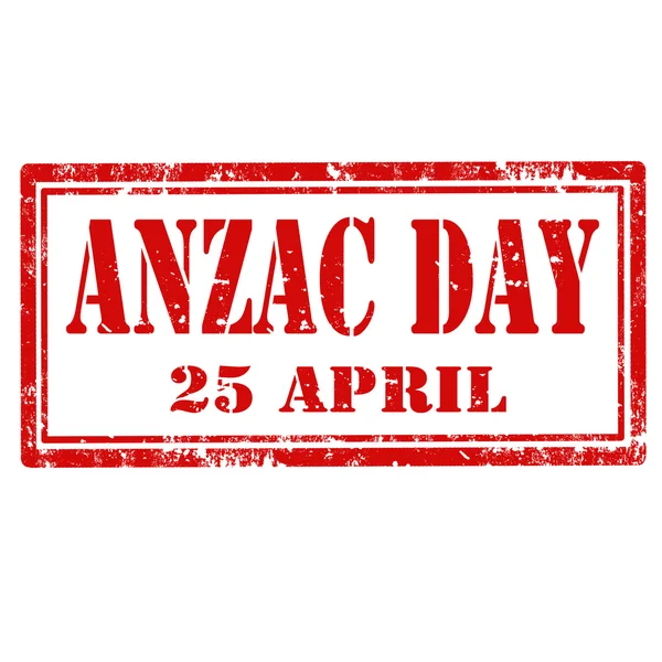 澳洲新西兰军团士兵一天邮票 — 图库矢量图片