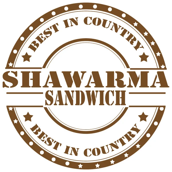 Shawarma-pul — Stok Vektör