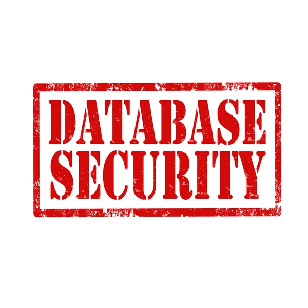 Base de datos Sello de seguridad — Archivo Imágenes Vectoriales