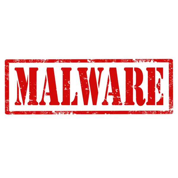 Timbre-Malware — Image vectorielle