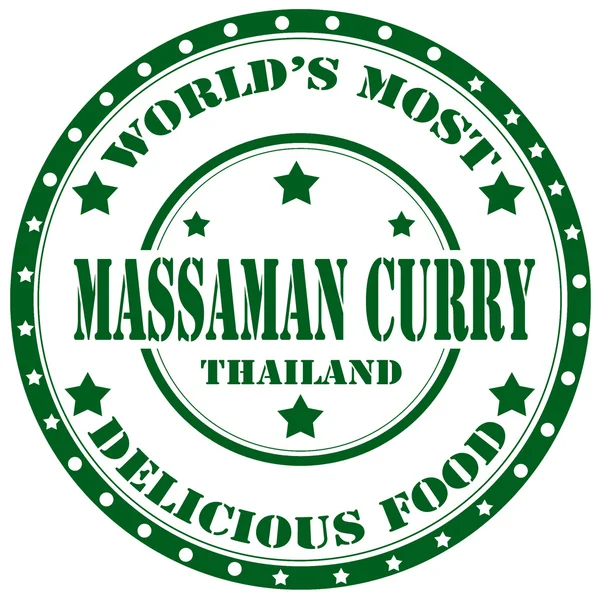 Massaman curry pieczęć — Wektor stockowy