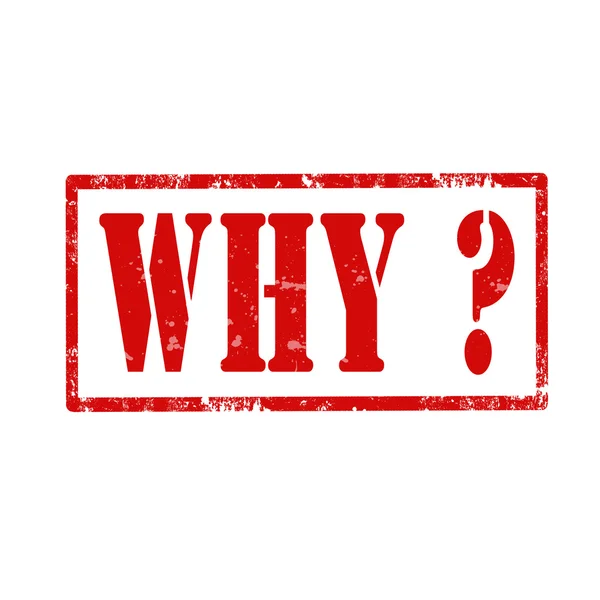Why?-stamp — Stock Vector