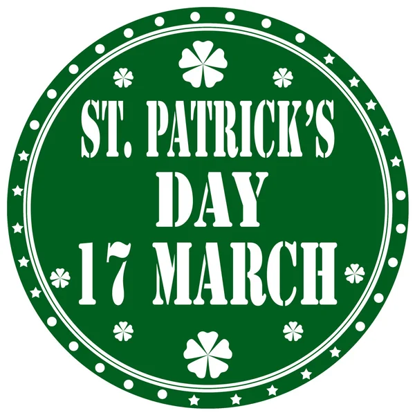 St. patrick 's day-label — Stockvektor