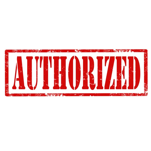 Authorized-stamp — Stock Vector