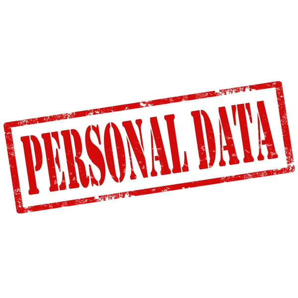 Personal Data-stamp — Stock Vector