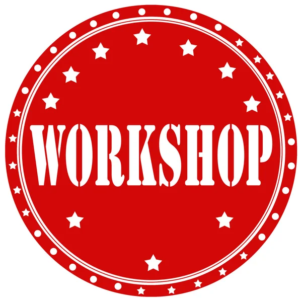 Workshop-etikett — Stock vektor