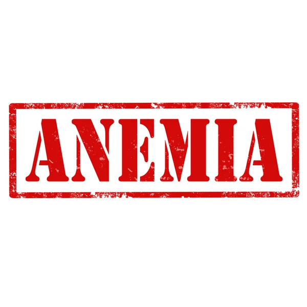 Timbro di anemia — Vettoriale Stock