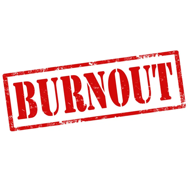 Burnout-stamp — Stock Vector