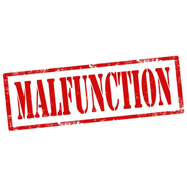 Malfunction-stamp — Stock Vector