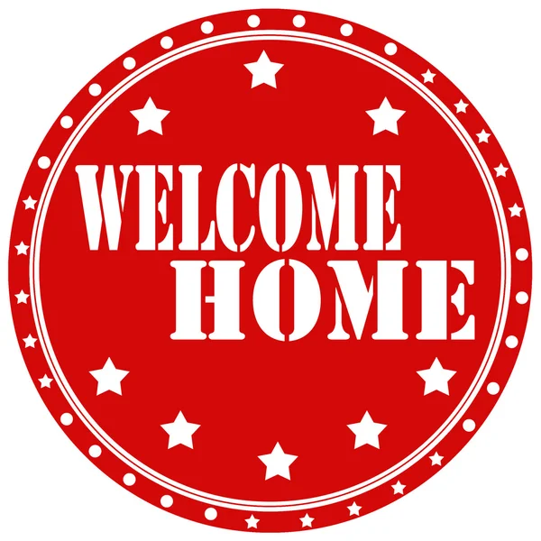 Welcome Home-label — Stock Vector