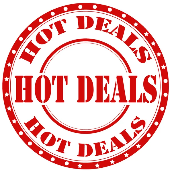 Hot Deals-timbro — Vettoriale Stock