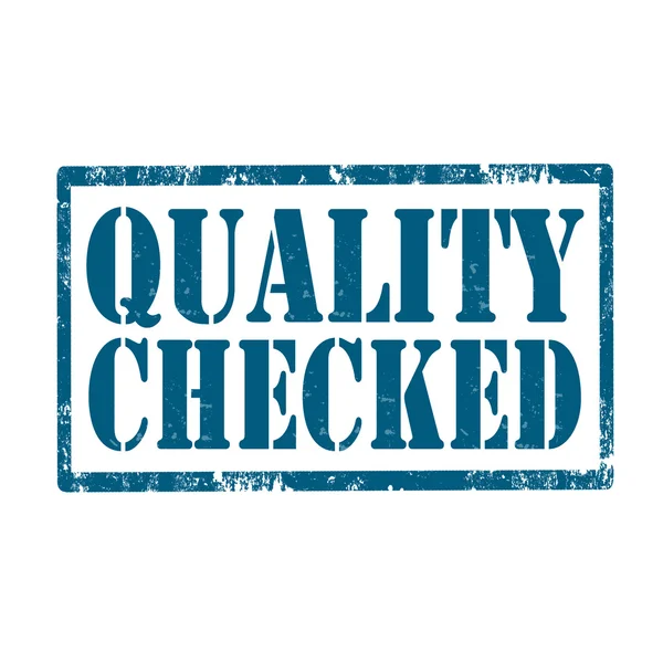 Quality Checked-stamp — Stock Vector