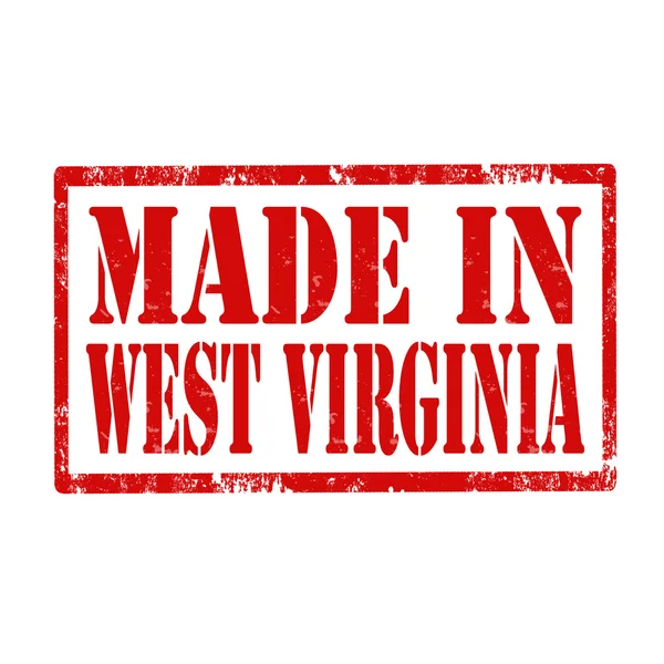 Feito em West Virginia-carimbo — Vetor de Stock