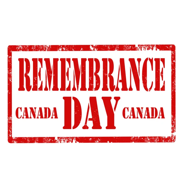 Dzień pamięci Kanada — Wektor stockowy