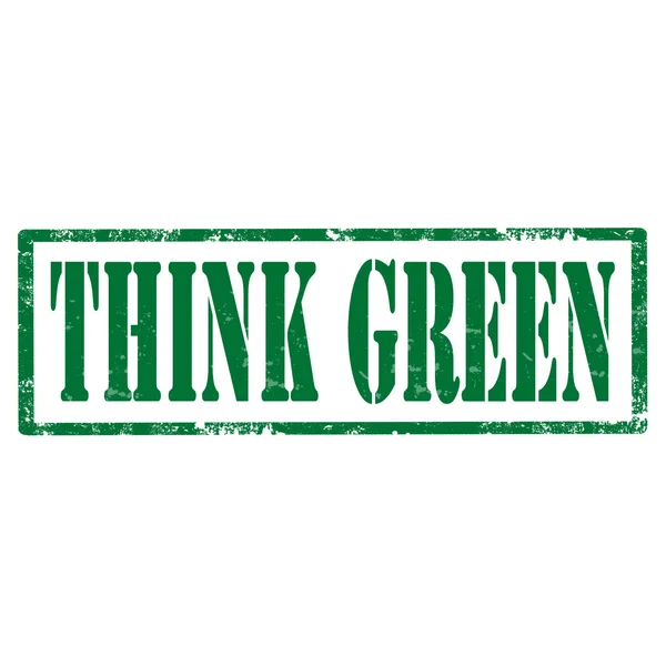 Pensez vert-timbre — Image vectorielle