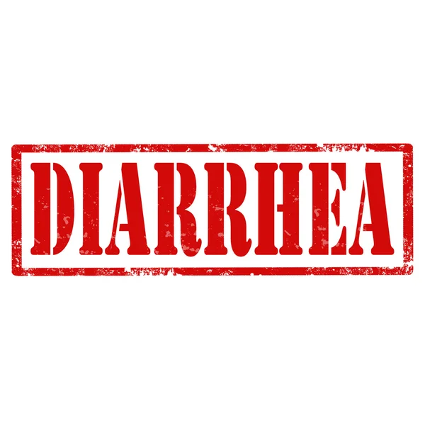 Diarrhea-stamp — Stock Vector