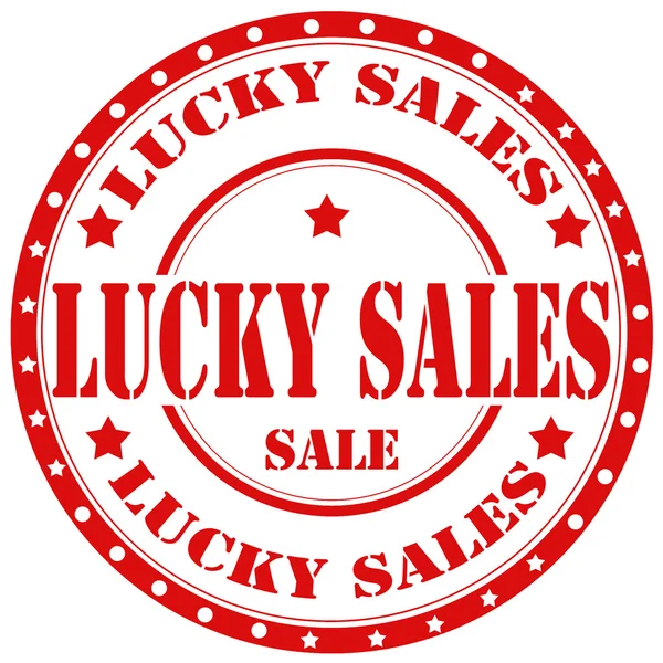 Lucky Sello de ventas — Vector de stock