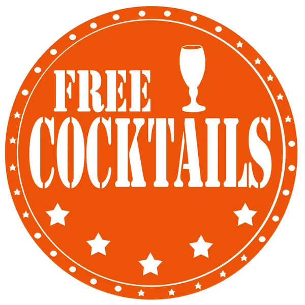 Бесплатные коктейли — стоковый вектор