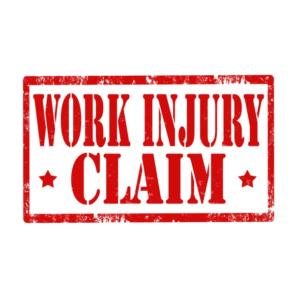 Work Injury-stamp — Stock Vector