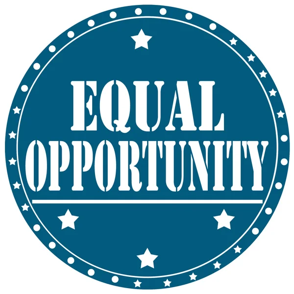 Etiqueta de igualdad de oportunidades — Archivo Imágenes Vectoriales