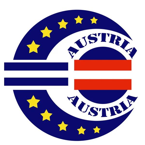 Austria etykiety — Wektor stockowy