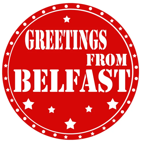 Saludos desde Belfast — Archivo Imágenes Vectoriales