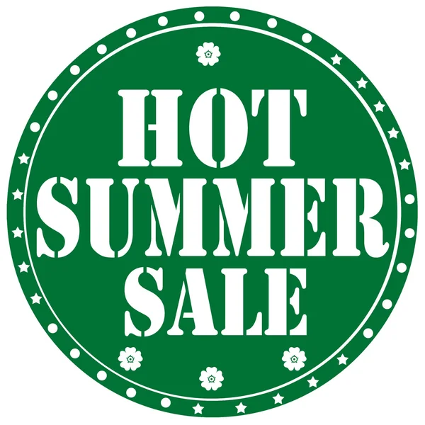 Hot Summer Sale-label — Stock Vector