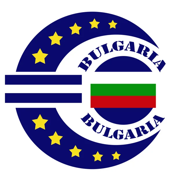 Etiqueta Bulgaria — Vector de stock