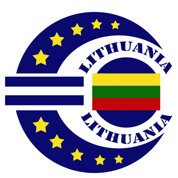 Litwa etykiety — Wektor stockowy