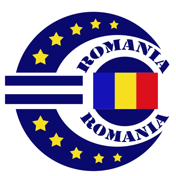 Marchio della Romania — Vettoriale Stock