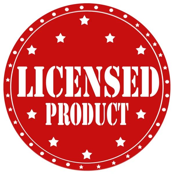 Gelicentieerde product-label — Stockvector