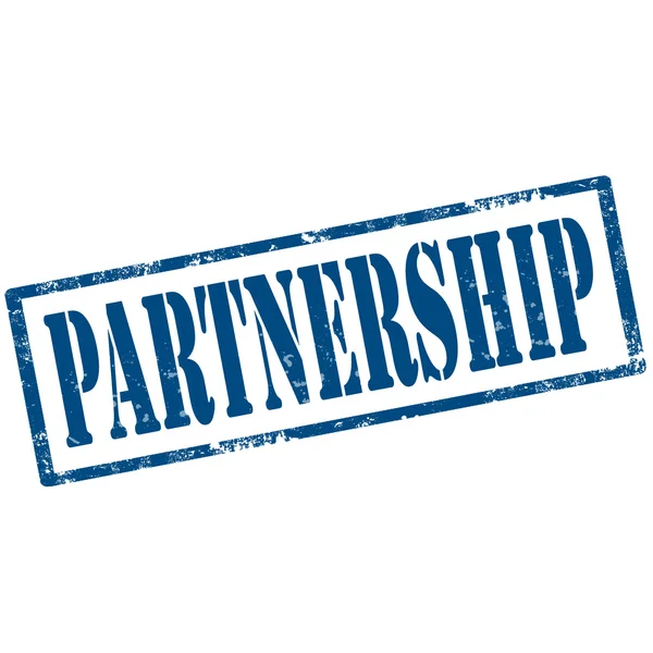 Timbro di partenariato — Vettoriale Stock