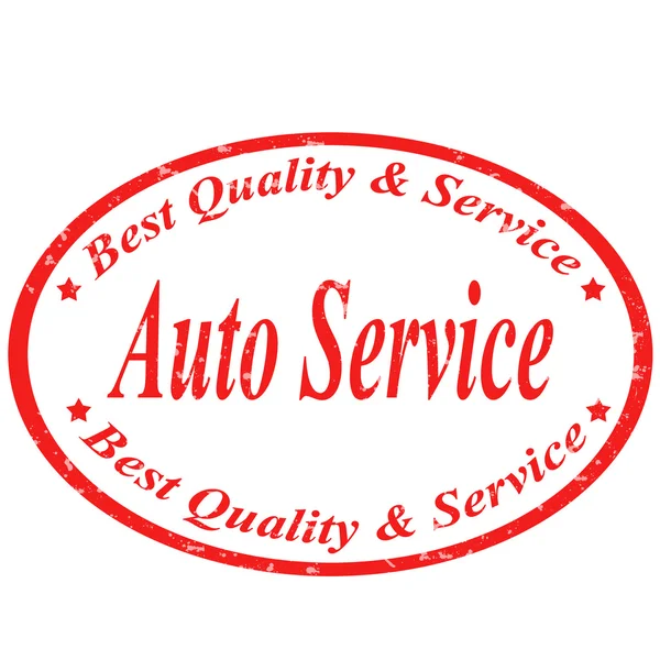 Auto service-bélyegző — Stock Vector