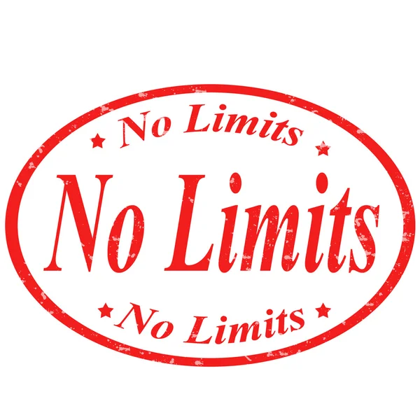 No limits -Stempel — Stockvektor