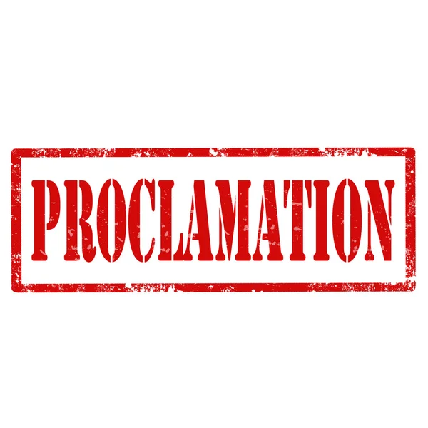 Timbre de proclamation — Image vectorielle