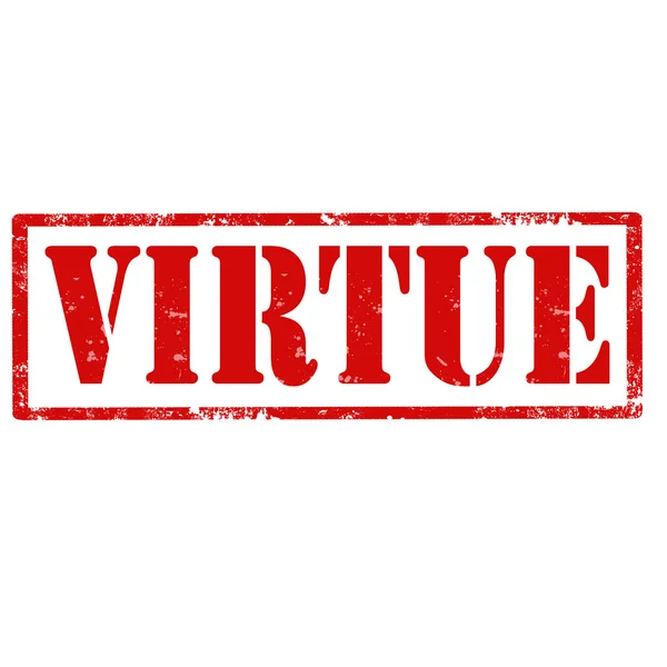 Carimbo de virtude — Vetor de Stock