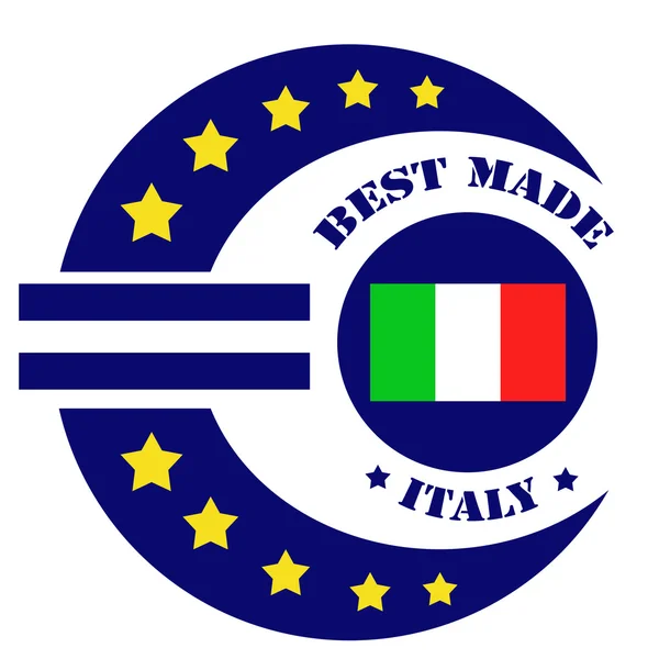 Mejor Made-Italy — Vector de stock