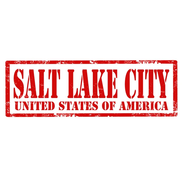 Salt Lake City-stamp — Stock Vector