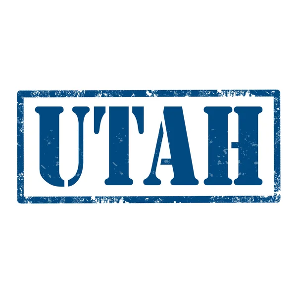 Utah-stamp — Stock Vector