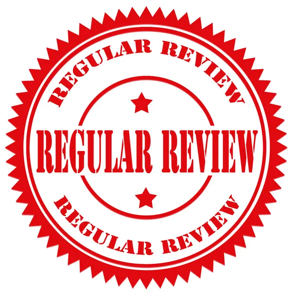 Regular Review-stamp — Stock Vector